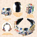 PANTIDE Book Jeweled Knotted Headband for Reading Lovers Women Girls