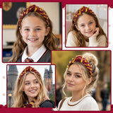 PANTIDE Magic Wizard Jeweled Knotted Headband for Halloween Women Girls