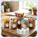 PANTIDE 500 Count Holographic Freshiess Scent Care Instruction Stickers