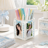 PANTIDE Photo Frame DIY Clear Acrylic Pen Holder Kit Kpop Photocard Frame