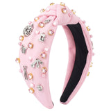 PANTIDE Baking Charm Jeweled Knotted Headband for Women Girls Baking Lovers