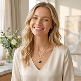 PANTIDE 3Pcs Sagittarius Zodiac Crescent Moon Layer Necklace for Women Girl