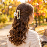 PANTIDE 4Pcs Fall Thanksgiving Pumpkin Floral Hair Claw Clip for Women Girl