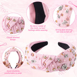 PANTIDE Baking Charm Jeweled Knotted Headband for Women Girls Baking Lovers