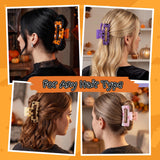 PANTIDE 12Pcs Halloween Pumpkin Cute Ghost Hair Claw Clips for Women Girls