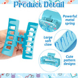 PANTIDE 4Pcs Physical Therapy Hair Claw Clips for Physical Therapist Women