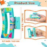 PANTIDE 8Pcs Book Hair Claw Clips for Women Girls - Back to School Bookish Reading Club Funny Rectangle Nonslip Banana Hair Clips, Thin Thick Short Long Curly Hair Accessories, Teacher Book Lover Gift