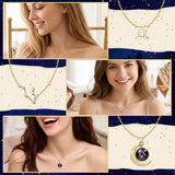PANTIDE 3Pcs Gemini Zodiac Crescent Moon Layer Necklaces for Women Girls