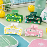 PANTIDE 4Pcs Pickleball Players Sport Lover Hair Claw Clips for Women Girls