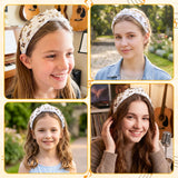 PANTIDE Musical Notes Jeweled Knotted Headband for Music Lover Women Girls