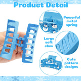 PANTIDE 4Pcs Winter Snowflake Snowman Hair Claw Clips for Women Girls