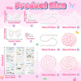 PANTIDE DIY Lace A5 Kpop Photocard Binder Album with 30 Pages 240 Pockets