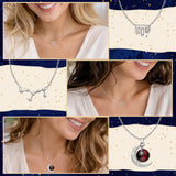 PANTIDE 3Pcs Virgo Zodiac Crescent Moon Layer Necklaces for Women Girls