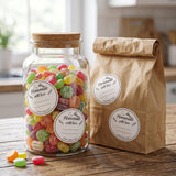 PANTIDE 500 Count Homemade with Love Canning Labels Stickers with Lines