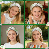 PANTIDE Mahjong Jeweled Knotted Headband - Mah Jong Pearl Rhinestone Embellished Headband Non Slip Wide Top Knot Fashion Hairband Hair Accessories Birthday Gift for Women Girls Mahjong Lovers (White)