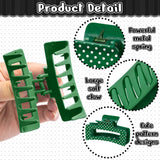 PANTIDE 4Pcs Christmas Polka Dot Hair Claw Clips for Women Girls