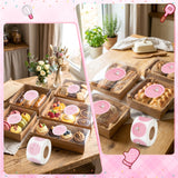 PANTIDE 1000 Count Cottage Food Law & Allergy Alert Labels Pink Stickers