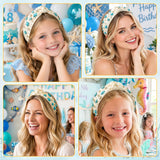 PANTIDE Sea Turtle Starfish Jeweled Knotted Headband for Women Girls