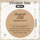 PANTIDE 500 Count Freshie Scent Care Instruction Sticker Handmade with Love