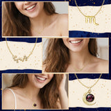PANTIDE 3Pcs Scorpio Zodiac Crescent Moon Layer Necklaces for Women Girls
