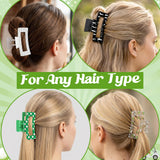 PANTIDE 4Pcs Golf Hair Claw Clips for Women Girls - Golf Ball Club Sport Rectangle Nonslip Banana Hair Clips, Thin Thick Short Long Curly Hair Accessories, Game Day Party Birthday Gifts