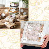 PANTIDE Food Allergy Alert Stickers - 500 Count Allergen Warning Label Writable Ingredient Adhesive Round Decal Roll, Food Alert Safety for Restaurant Home Kitchen Bakery Cake Shop (2 x 2 Inch, White)