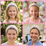 PANTIDE Dentist Jeweled Knotted Headband for Dental Hygienist Women Girls