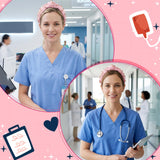 PANTIDE Nurse Jeweled Knotted Headband for Nursing Students Women Girls