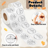 PANTIDE 1000 Count Cottage Food Law & Allergy Alert Labels White Stickers