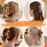 PANTIDE 8Pcs Fall Thanksgiving Maple Leaf Hair Claw Clips for Women Girls