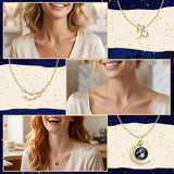 PANTIDE 3Pcs Capricorn Zodiac Crescent Moon Layer Necklaces for Women Girls