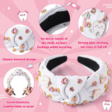 PANTIDE Dentist Jeweled Knotted Headband for Dental Hygienist Women Girls