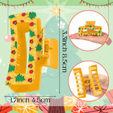 PANTIDE 12Pcs Christmas Santa Snowflake Tree Hair Claw Clips for Women Girl