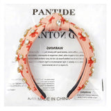 PANTIDE Christmas Gingerbread Man Jeweled Knotted Headband for Women Girls