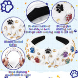 PANTIDE Paw Print Jeweled Knotted Headband for Women Girls