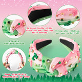 PANTIDE Witch Musical Jeweled Knotted Headband - Witch Musical Fan Gift Glitter Pink Crown Green Boots Rhinestone Crystal Embellished Headband Fashion Accessories Birthday for Women Girl (Crown Boots)