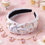PANTIDE Dentist Jeweled Knotted Headband for Dental Hygienist Women Girls