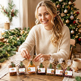 PANTIDE 108Pcs Christmas Stovetop Potpourri Tag Gift Stickers (Red White)