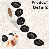 PANTIDE Cottage Food Law Labels Stickers - 500 Count Homemade with Love Adhesive Round Decal Roll, Made in A Home Kitchen Inspection Statement Thermal Printed for Food Packaging (2 x 2 Inch, Black)