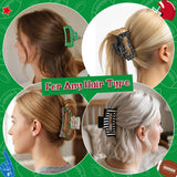 PANTIDE 8Pcs Football Sport Game Day Hair Claw Clips for Women Girls