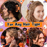PANTIDE 4Pcs Halloween Cute Ghost Hair Claw Clips for Women Girls