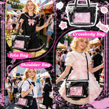 PANTIDE Ita Crossbody Tote Bag DIY Clear Pin Display Bag with Insert