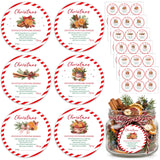 PANTIDE 108Pcs Christmas Stovetop Potpourri Tag Gift Stickers (Red White)