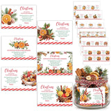 PANTIDE 108Pcs Christmas Stovetop Potpourri Tag Gift Stickers (Red White)