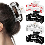 PANTIDE 4Pcs Halloween Spooky Blood Skull Hair Claw Clips for Women Girls