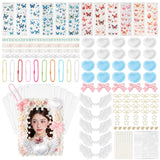 PANTIDE DIY Lace Kpop Photocard Holder Keychain Toploaders Decoration Kit