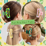 PANTIDE 4Pcs Pickleball Players Sport Lover Hair Claw Clips for Women Girls