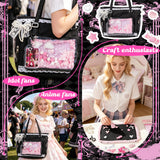 PANTIDE Ita Crossbody Tote Bag DIY Clear Pin Display Bag with Insert
