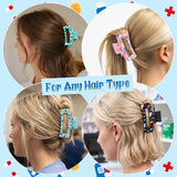 PANTIDE 4Pcs Pharmacy Technician Nurses Hair Claw Clips for Women Girls