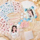PANTIDE DIY Lace Kpop Photocard Holder Keychain Toploaders Decoration Kit